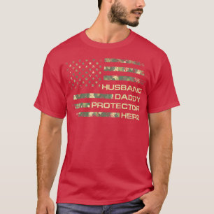 T-shirt Hommes Mari Daddy Protecteur Héros Fête des pères