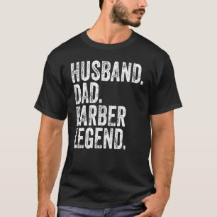T-shirt Hommes Mari Papa Barber Légende Drôle Fête des pèr