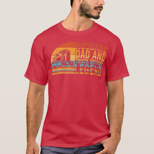 T-shirt Hommes Mari Papa Et Camion Légende De Conduite, Ca