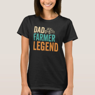 T-shirt Hommes Mari Papa Fermier Légende Fête des pères Fe