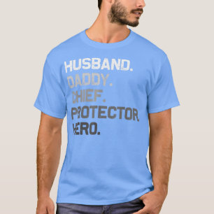 T-shirt Hommes Mari papa protecteur en chef Héros Founny F