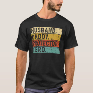 T-shirt Hommes Mari papa protecteur héros Meilleur papa pè