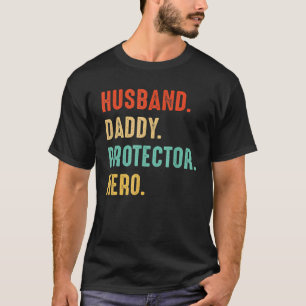 T-shirt Hommes Mari papa protecteur héros papa père père p