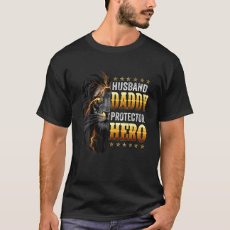 T-shirt Hommes Mari Papa Protector Hero Pour Papa Pères