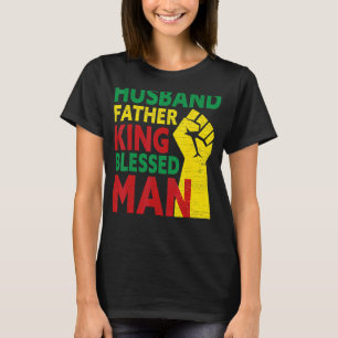 T-shirt Hommes Mari Père King Béni Homme Noir Papa