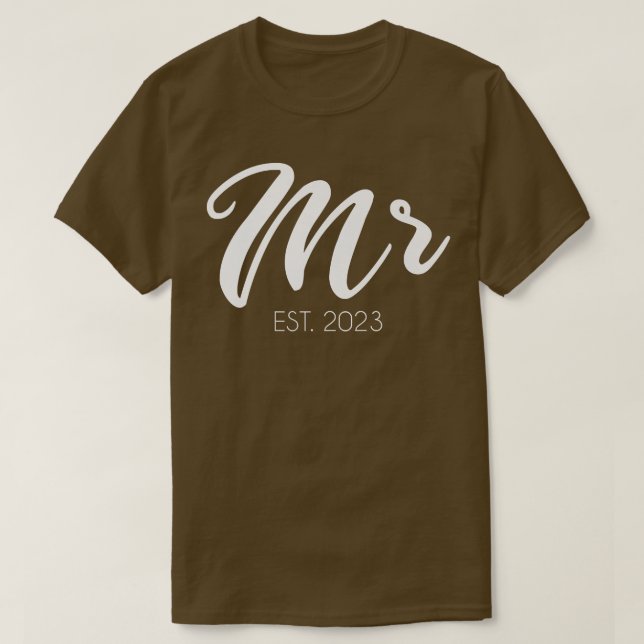 T-shirt Hommes Mariage Matching Cadeaux Mr. (Design devant)