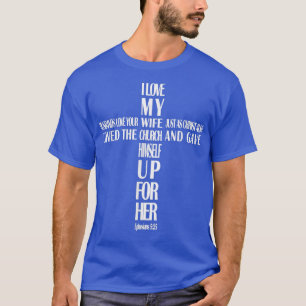 T-shirt Hommes Maris Aime Votre Femme J'Aime Ma Femme Croi