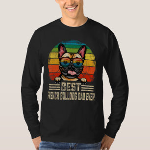 T-shirt Hommes Meilleur Français Bulldog Papa Jamais Vinta