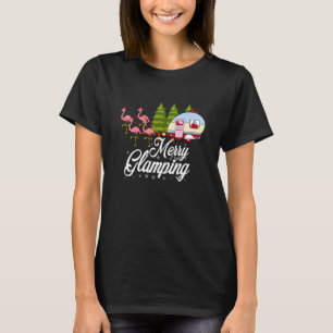 T-shirt Hommes Merry Glamping Flamant rose rose Oiseaux No