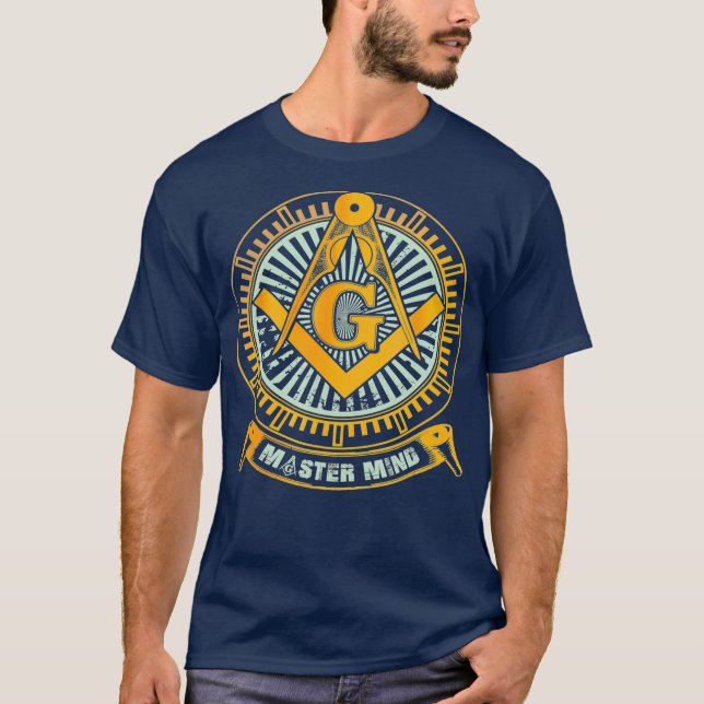 T-shirt Hommes merveilleux Carré maçonnique et Maître de b (Devant)