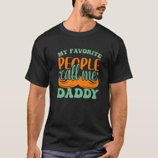 T-shirt Hommes Mes Favoris Appelez-Moi Papa Premium