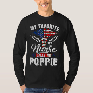 T-shirt Hommes Mon Infirmière Préférée M'Appelle Poppie Pa