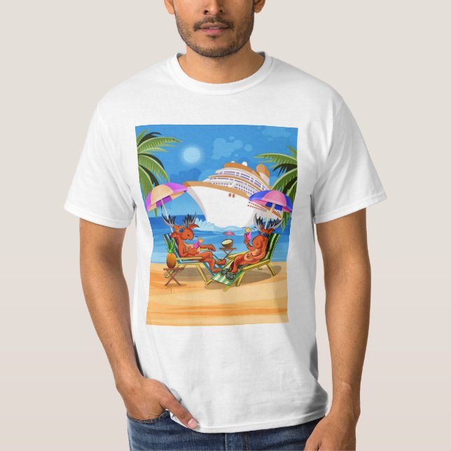 T-shirt Hommes Moose Cruise 2025 (Devant)