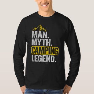T-shirt Hommes Mythe Camping Légende Camping extérieur Gro