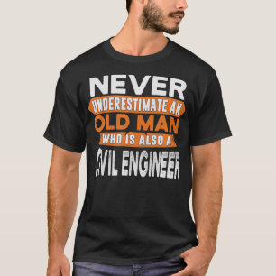 T-shirt Hommes Ne sous-estimez jamais un vieil homme qui e