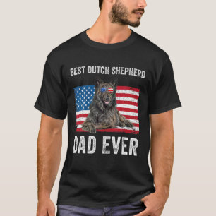 T-shirt Hommes Néerlandais Berger Papa Américain Amoureux 