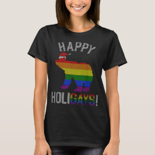 T-shirt Hommes Noël Gay Oear Gay Papa Couple Gros Noël