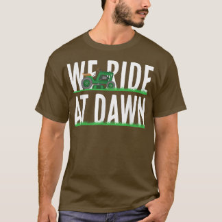 T-shirt Hommes Nous Marchons À L'Aube Pelouse tondeuse Pel
