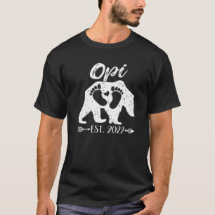 T-shirt Hommes Nouveau Opi Grand-pa Bear Est 2022 Baby sho