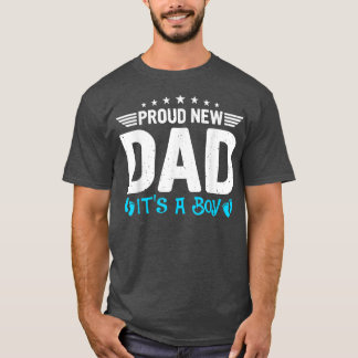T-shirt Hommes Nouveau Papa Genre Reveillez Fier Nouveau P