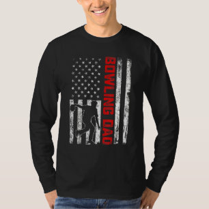 T-shirt Hommes Nouveau Papa Première Fois Bowling Papa Ret