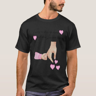 T-shirt Hommes Nouveau Père Et Fille Tenant Les Mains D'Un