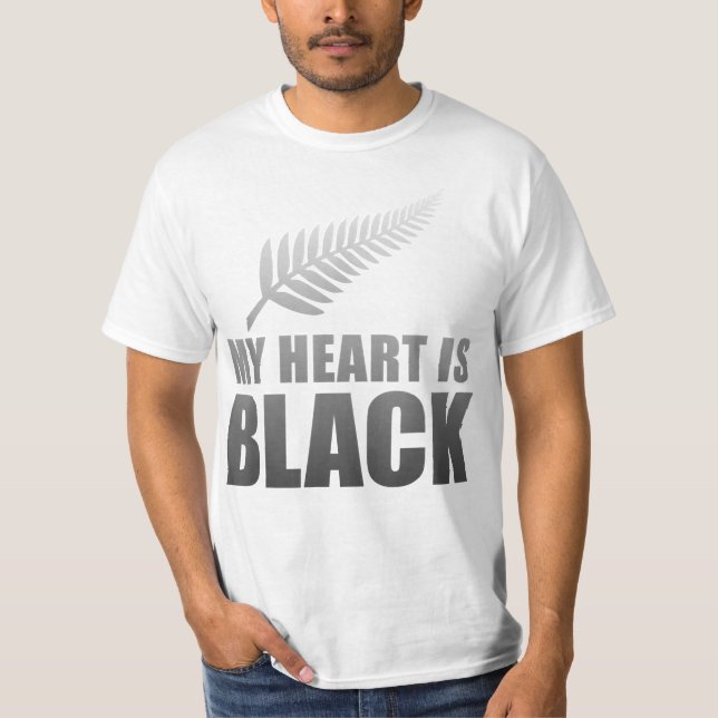 T-shirt Hommes Nouvelle-Zélande Conçu Rugby T Shirt pour R (Devant)