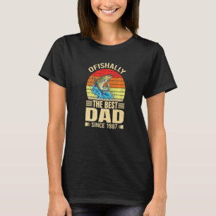 T-shirt Hommes Ofish Le meilleur papa depuis 1987 Fisher F