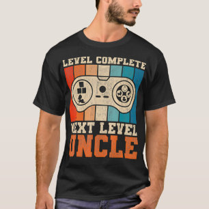 T-shirt Hommes Oncle Gamer Niveau Complet Oncle 2021 Baby 