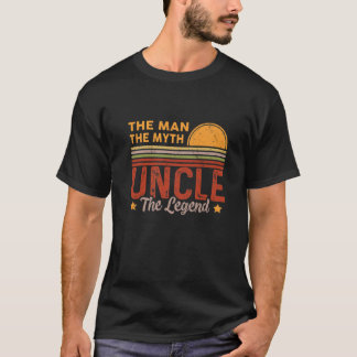 T-shirt Hommes Oncle L'Homme Mythe Légende Rétro Drôle Pèr