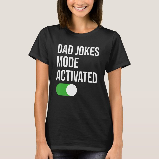T-shirt Hommes Papa Blagues Mode Activé Fête des pères Drô (Devant)