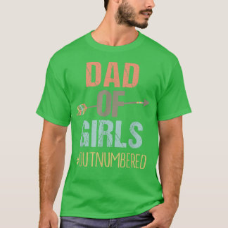 T-shirt Hommes papa de filles Fête des pères en nombre sup