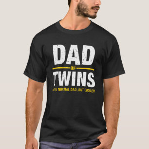 T-shirt Hommes Papa De Jumeaux Attente De Jumeaux