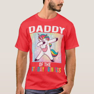 T-shirt Hommes papa de l'anniversaire fille Unicorn Annive