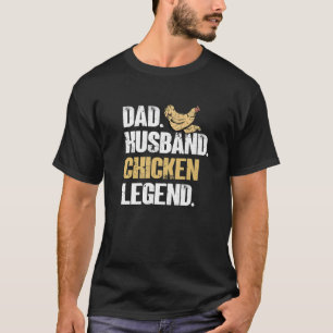 T-shirt Hommes Papa Mari Légende du poulet - Rooster d'éle