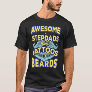 T-shirt Hommes Papa Stepdads Impressionnant Ont Tatouages 