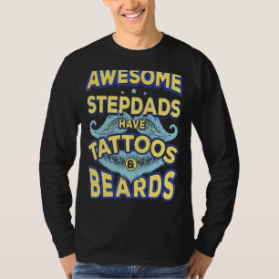 T-shirt Hommes Papa Stepdads Impressionnant Ont Tatouages 