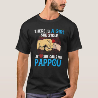 T-shirt Hommes Pappou Fête des pères De Femme Et Fille Ell