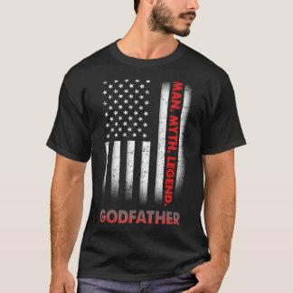 T-shirt Hommes Parrain Homme Mythe Légende Hommes Rétro Am
