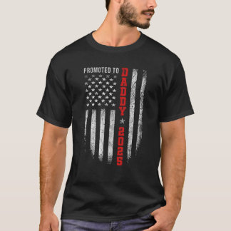 T-shirt Hommes Patriotiques Promus À Daddy Est 2025 Premie