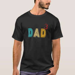 T-shirt Hommes Père Mâché Papa De Trois Hommes Citer Fath