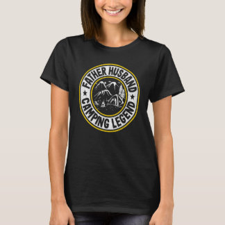 T-shirt Hommes Père Mari Camping Légende Rv Camper Papa O