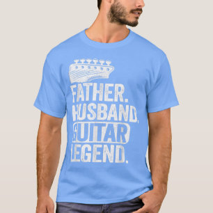 T-shirt Hommes Père Mari Guitare Légende Guitare Papa Guit