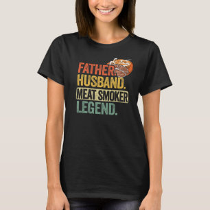T-shirt Hommes Père Mari Viande Fumeur Légende Brisket Pap