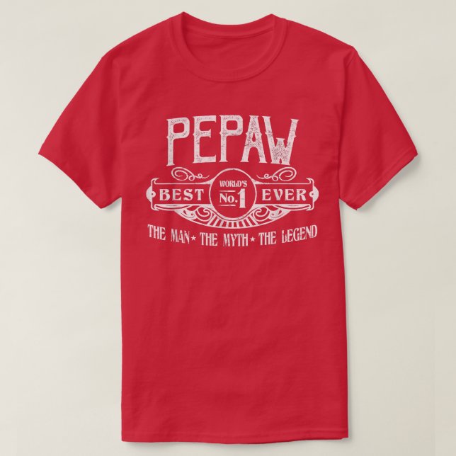 T-shirt Hommes Personnalisé Pepaw Meilleur Non  (Design devant)