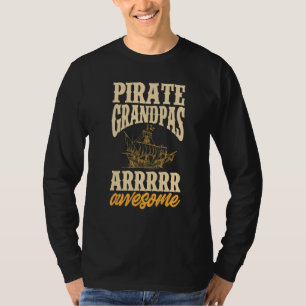 T-shirt Hommes Pirate Grand-père Jolly roger Freebooter 3