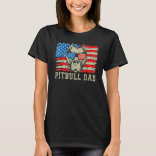 T-shirt Hommes Pitbull Papa américain Pit Bull Dog Us Drap