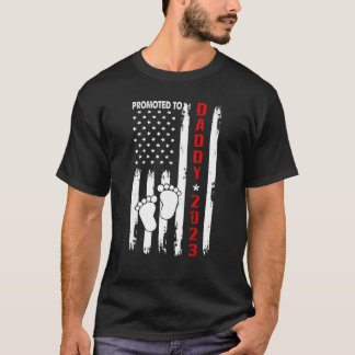 T-shirt Hommes Promus À Daddy 2023 Drapeau Américain Nouve