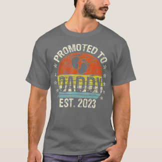 T-shirt Hommes Promus À Daddy 2023 Première Fête des pères