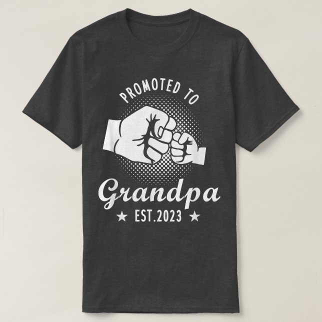 T-shirt Hommes Promus À Grandpa Est 2023, Grand Pregnanc (Design devant)
